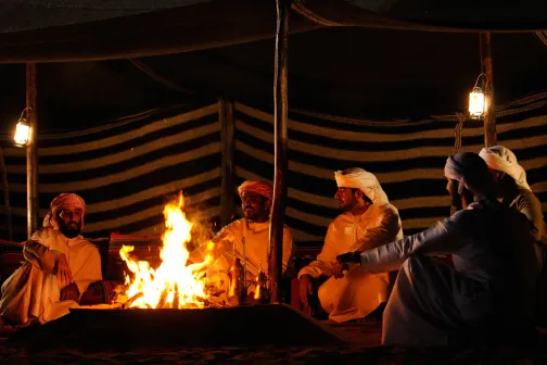 Bedouin campfire